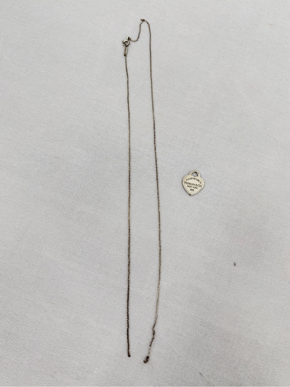 Tiffany & Co Return to Tiffany Heart Tag Pendant Necklace 925 Sterling Silver - Picture 2 of 13